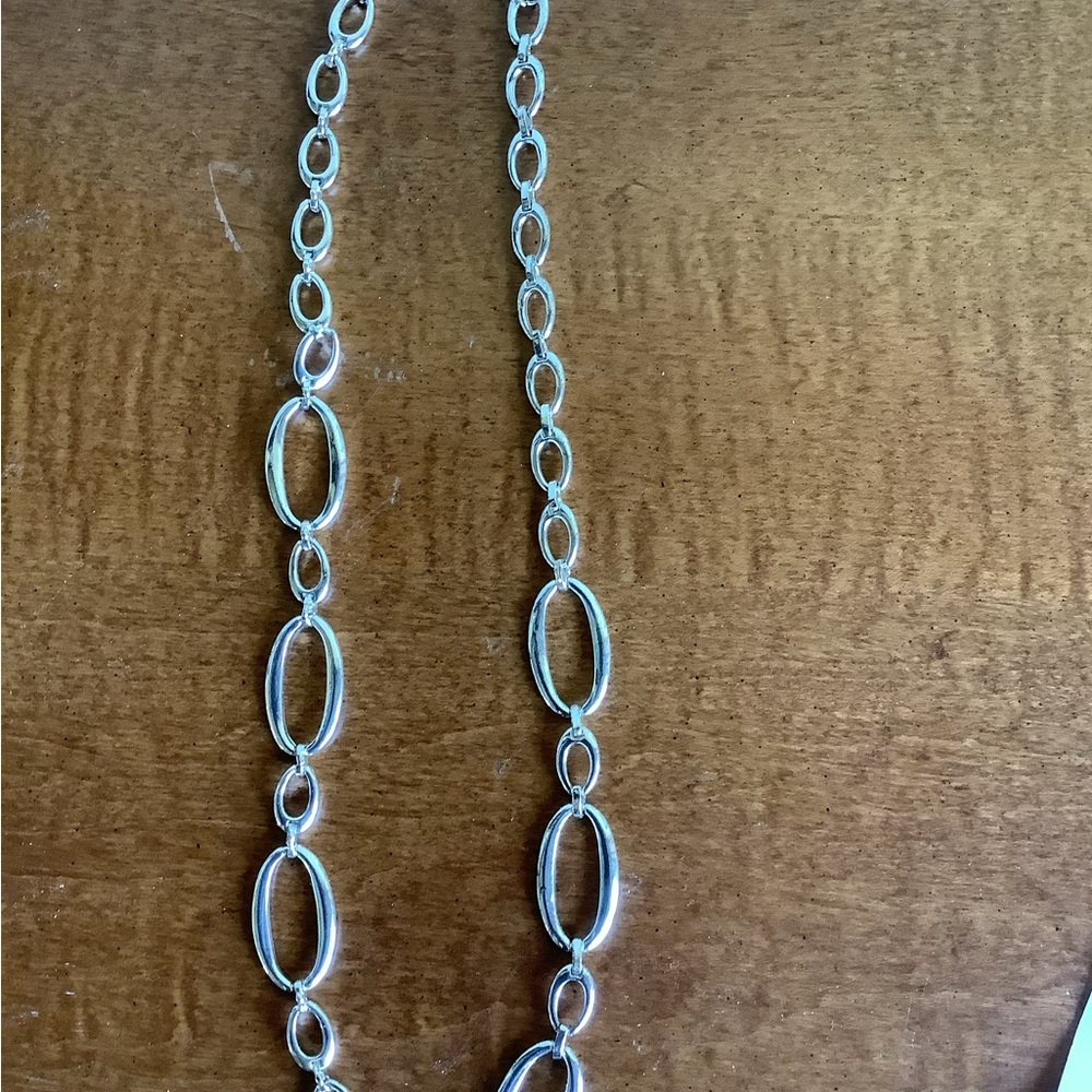 Three Trifari Silvertone Necklaces - Picture 5 of 14